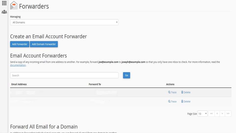 آموزش اضافه کردن آدرس ایمیل، برای فوروارد کردن ایمیل از cPanel