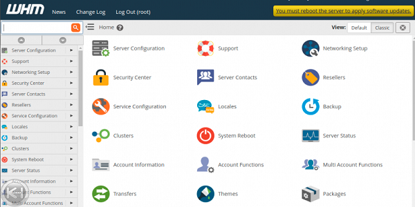Classic Theme cPanel