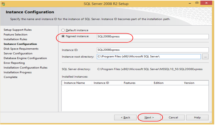 نصب SQL Server 2008