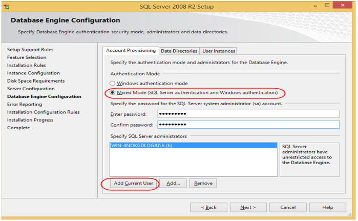 نصب SQL Server 2008