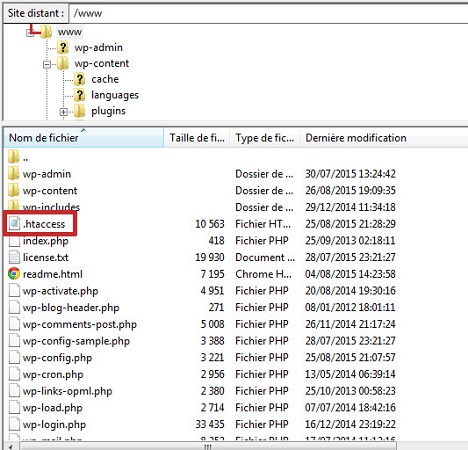 دسترسی به فایل htaccess