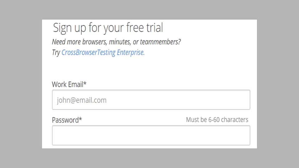 ثبتنام CrossBrowserTesting