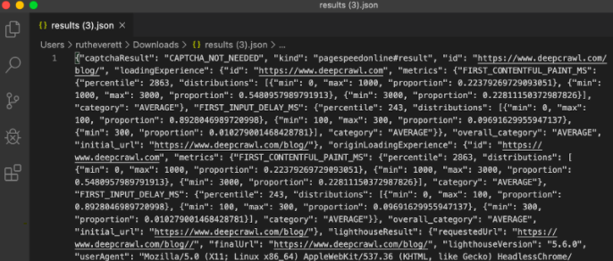 پرونده JSON در پایتون اندازه گیری عمل کرد سایت با پایتون