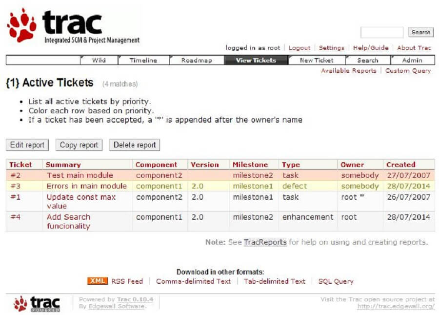 5 از بهترین سیستم عامل های مدیریت پروژه : Trac
