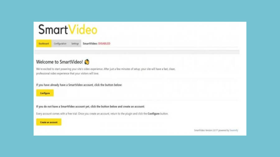 صفحه خوش آمدگویی SmartVideo.