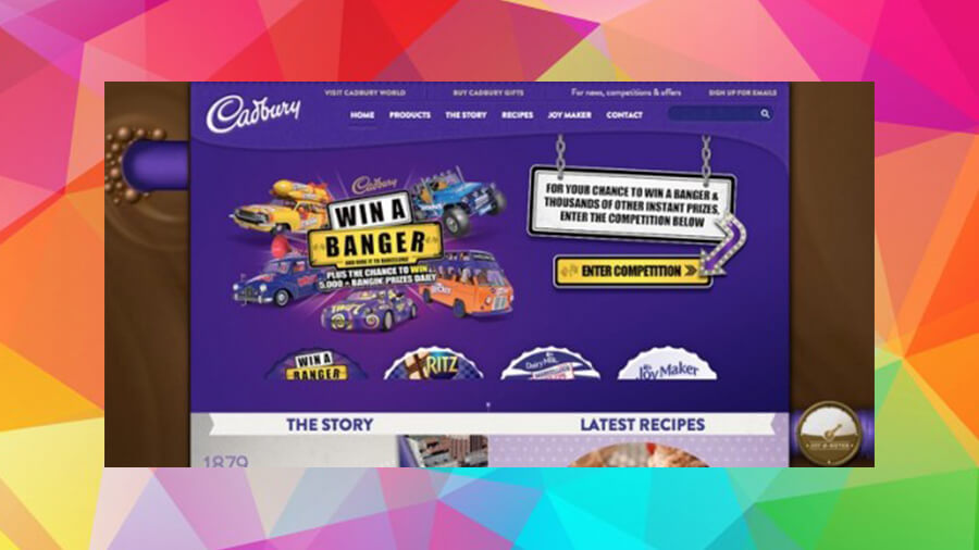 وب سایت Cadbury Purple