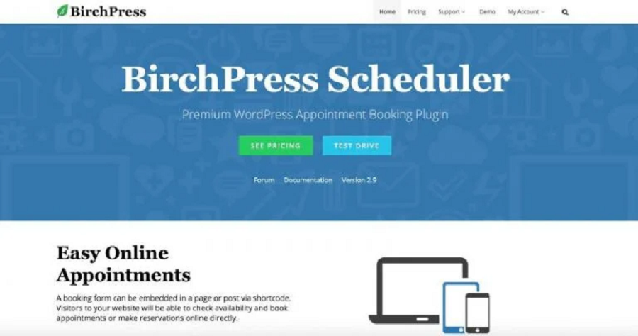 یک از بهترین افزونه های برنامه ریزی وردپرس BirchPress 