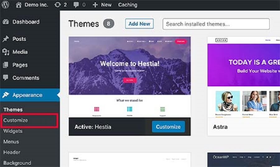 افزودن css سفارشی با استفاده از Theme Customizer