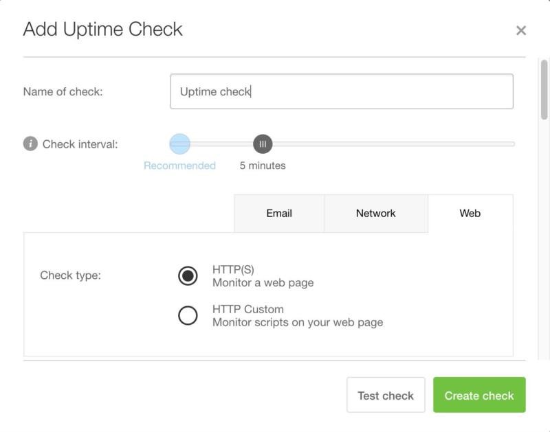 درست کردن چک uptime