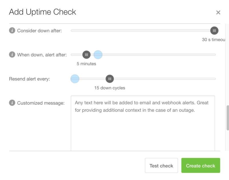 راه اندازی چک uptime