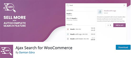 Ajax Search for WooCommerce پلاگین جستجوی وردپرس