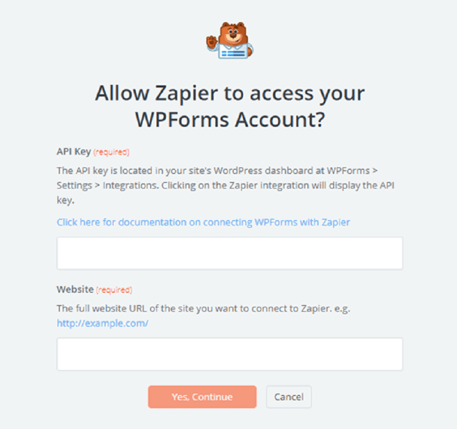 بخش ای پی ای در wpforms