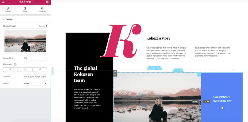 سازنده دارای درگ و دراپ در المنتور