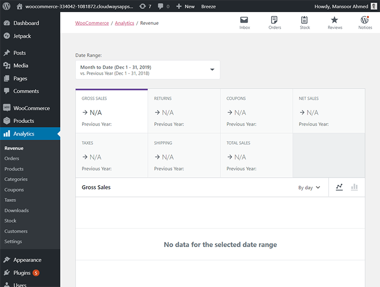 WooCommerce Analytics