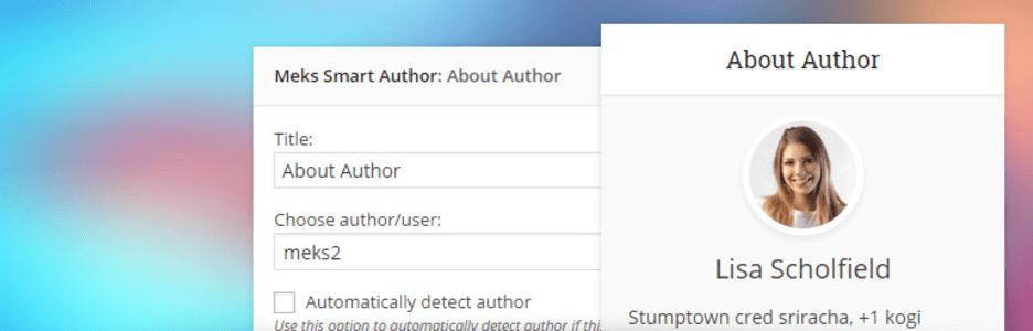 Meks Smart Author Widget