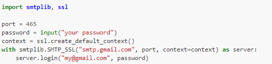 ارسال ایمیل با پایتون از طریق Gmail