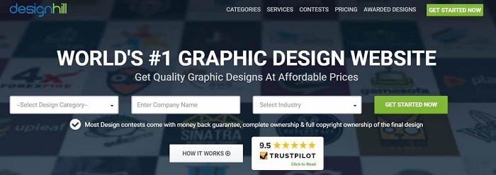 سایت فریلنسری Designhill