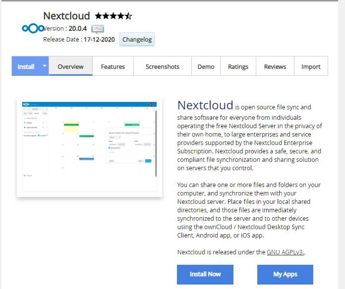 نرم افزار nextcloud