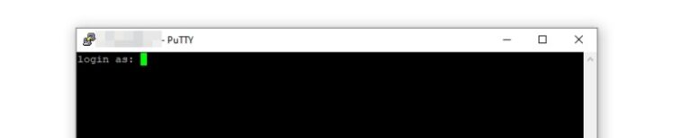 PuTTy command line