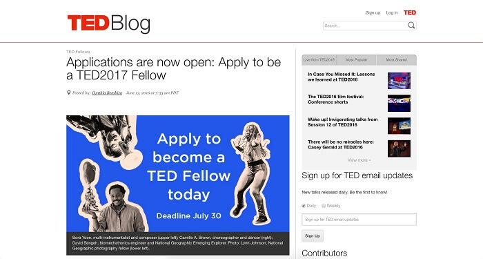 سایت TED Blog