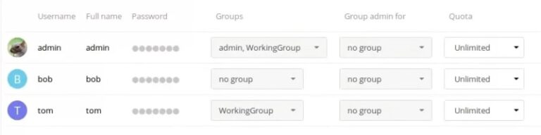 اضافه کردن اکانت جدید در nextcloud