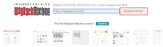 استفاده از Wayback Machine
