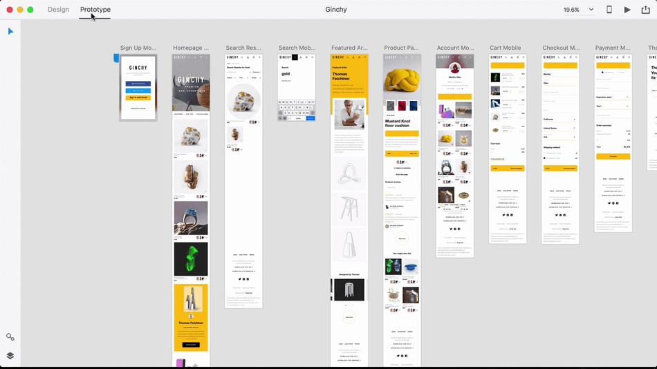 قابلیت نمونه اولیه در Adobe XD
