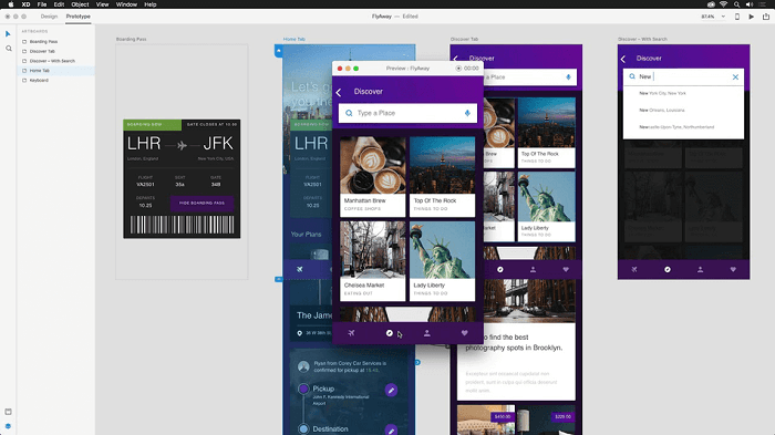 مجموعه ابزار کامل Adobe XD در مقایسه با Sketch