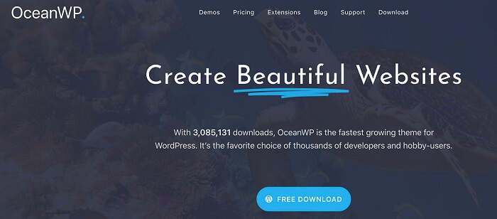OceanWP یکی از بهترین قالب های وردپرس 2021