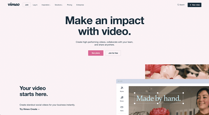 Vimeo از برترین پلتفرم های میزبانی ویدئو