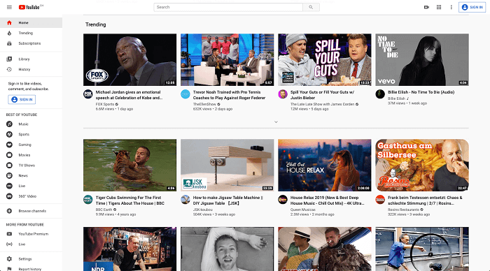 YouTube از برترین پلتفرم های میزبانی ویدئو