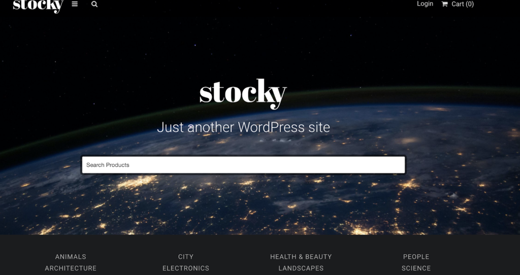 قالب وردپرس Stocky