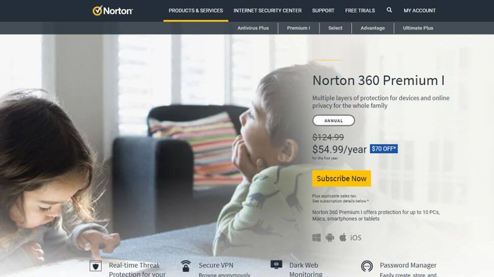 بهترین نرم افزار فایروال Norton 360 Premium