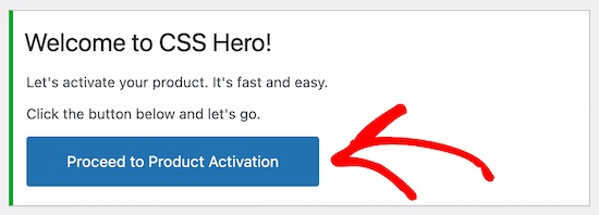 کلیک بر روی گزینه Proceed to Product Activation