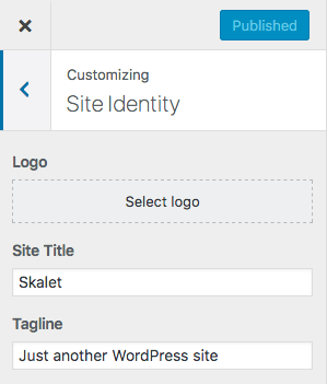 تغییر لوگوی سایت وردپرس از قسمت Customizer.
