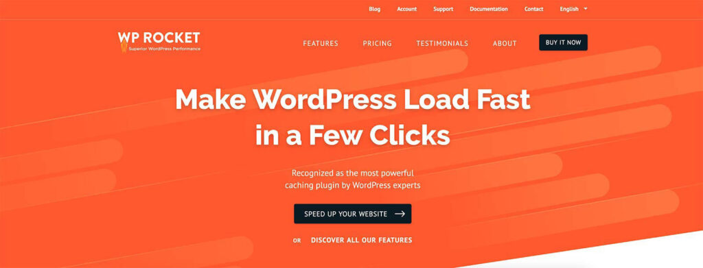 افزونه ذخیره سازی WP Rocket.