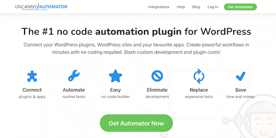 بهترین افزونه ذخیره ابر - Uncanny Automator