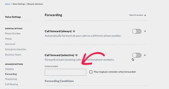 راه اندازی بازارسال تماس تلفنی در Nextiva 