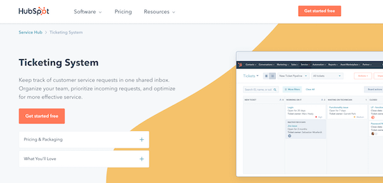 Hubspot - نرم افزار Help Desk و تیکتینگ