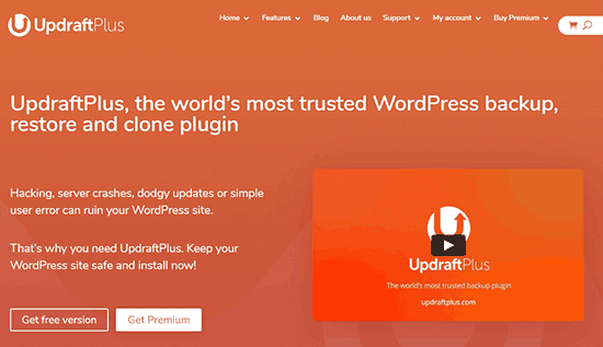 بهترین افزونه ذخیره ابر - UpdraftPlus