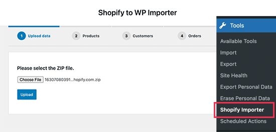 استفاده از Import Shopify To WP