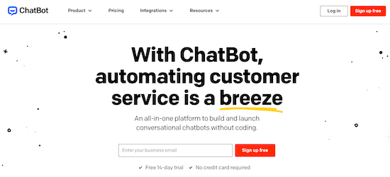 Chatbot.com - نرم افزار Help Desk و تیکتینگ