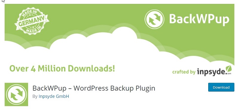 افزونه Dropbox BackWPup برای وردپرس