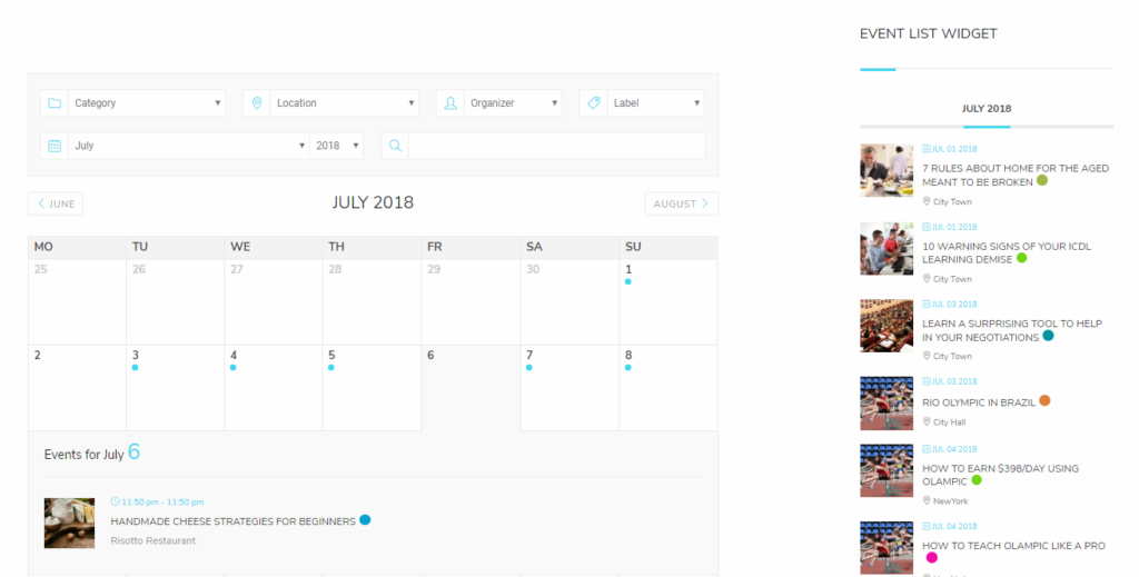 Modern Events Calendar Lite - افزونه زمان بندی وردپرس