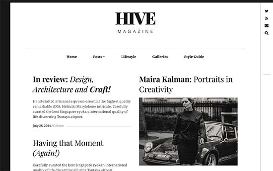 بهترین قالب وردپرس مجله خبری - Hive