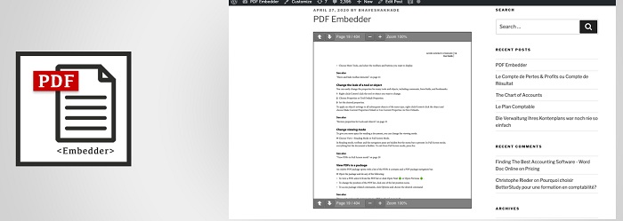 افزونه PDF وردپرس PDF Embedder