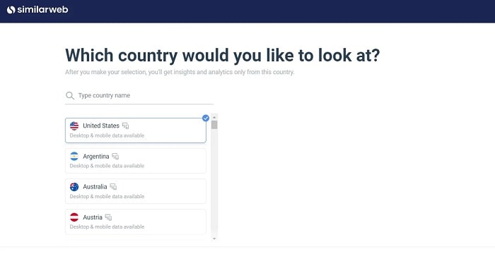 نمای کلی مخاطبان در SimilarWeb در مقایسه با Alexa