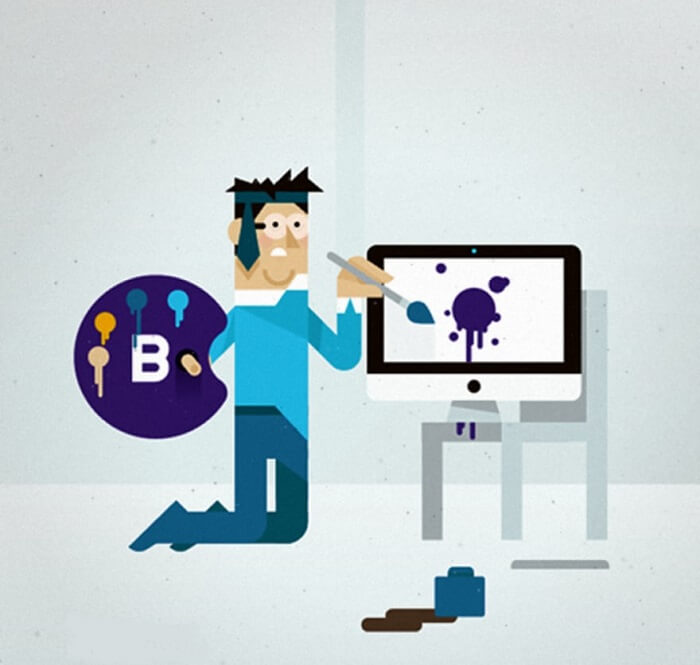 تغییر فایل CSS بوت استرپ