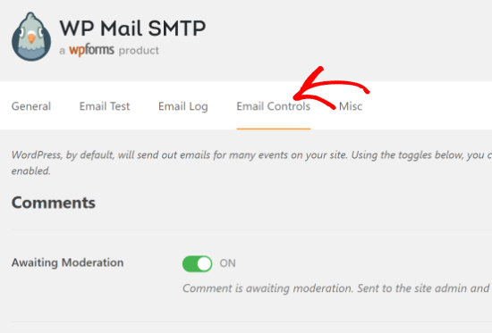 غیرفعال کردن اعلان کاربر جدید - بخش Email Controls