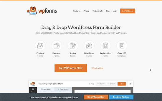 افزونه WP-forms